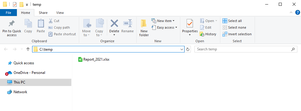 YLC Utilities > File > Open current file folder
