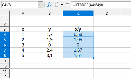 Formula > Wrap in IFERROR (zero)