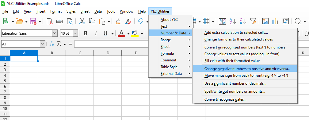 Number and Date › Change negative numbers to positive and vice versa...