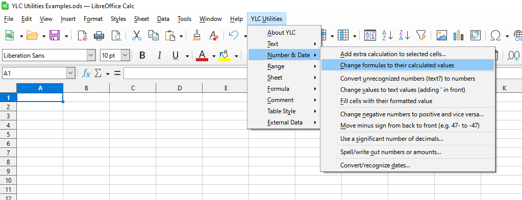 Number and Date › Change formulas to their calculated values